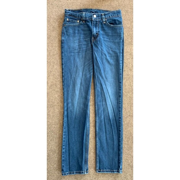 Levis 511 Jeans Mens 30x32 Slim Fit Straight Leg Dark Wash Cowboy Denim - Picture 1 of 7